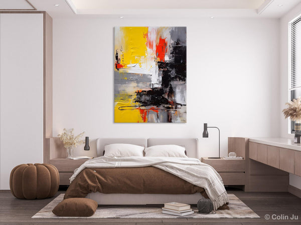 Original Abstract Art, Contemporary Acrylic Painting, Hand Painted Canvas Art, Modern Wall Art Ideas for Dining Room, Large Canvas Paintings-Paintingforhome