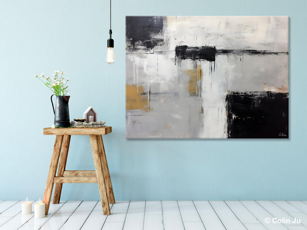 Contemporary Acrylic Paintings, Extra Large Painting on Canvas, Large Original Abstract Wall Art, Large Canvas Paintings for Bedroom-Paintingforhome