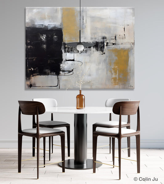Simple Modern Art, Contemporary Acrylic Paintings, Oversized Paintings on Canvas, Large Original Abstract Wall Art, Large Canvas Paintings for Bedroom-Paintingforhome