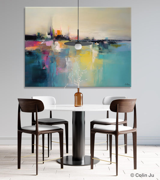 Acrylic Painting on Canvas, Original Landscape Paintings, Landscape Canvas Paintings for Living Room, Extra Large Modern Wall Art Paintings-Paintingforhome