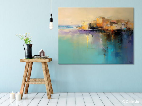 Original Landscape Paintings, Landscape Canvas Paintings for Living Room, Acrylic Painting on Canvas, Extra Large Modern Wall Art Paintings-Paintingforhome