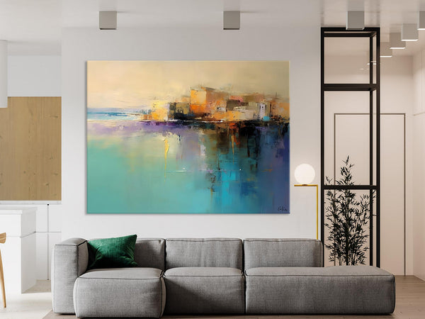 Original Landscape Paintings, Landscape Canvas Paintings for Living Room, Acrylic Painting on Canvas, Extra Large Modern Wall Art Paintings-Paintingforhome
