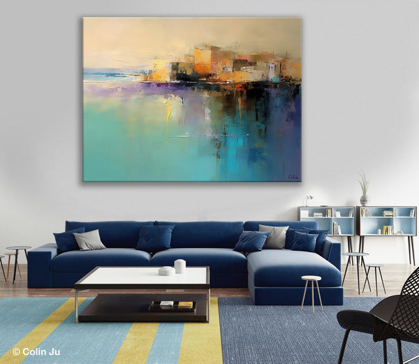 Original Landscape Paintings, Landscape Canvas Paintings for Living Room, Acrylic Painting on Canvas, Extra Large Modern Wall Art Paintings-Paintingforhome