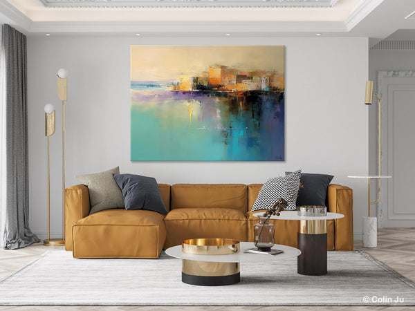 Original Landscape Paintings, Landscape Canvas Paintings for Living Room, Acrylic Painting on Canvas, Extra Large Modern Wall Art Paintings-Paintingforhome