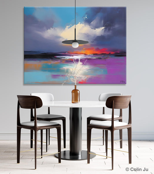 Living Room Abstract Paintings, Large Landscape Canvas Paintings, Buy Art Online, Original Landscape Abstract Painting, Simple Wall Art Ideas-Paintingforhome