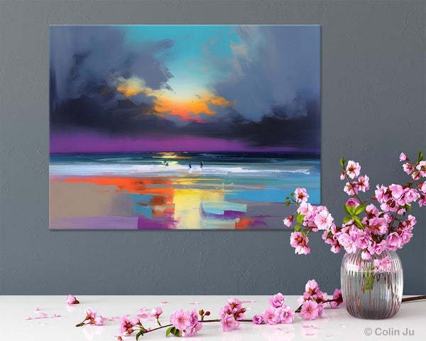Large Landscape Canvas Paintings, Buy Art Online, Living Room Abstract Paintings, Original Landscape Abstract Painting, Simple Wall Art Ideas-Paintingforhome