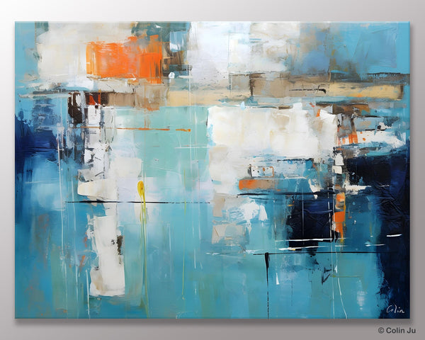 Original Modern Wall Paintings, Contemporary Canvas Art, Heavy Texture Canavas Art, Abstract Painting for Bedroom, Modern Acrylic Artwork-Paintingforhome