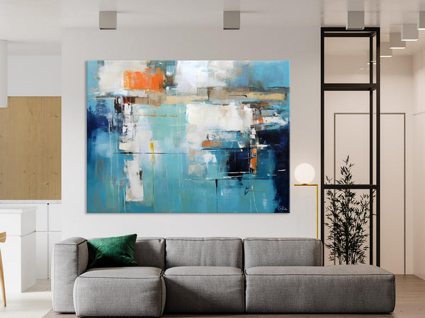 Original Modern Wall Paintings, Contemporary Canvas Art, Heavy Texture Canavas Art, Abstract Painting for Bedroom, Modern Acrylic Artwork-Paintingforhome