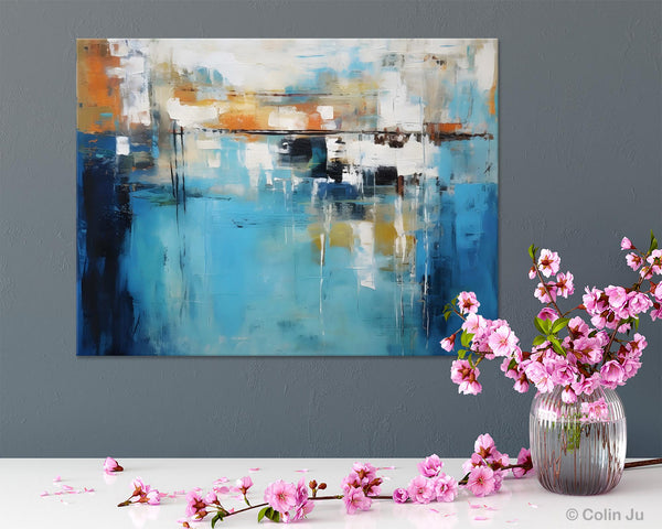 Contemporary Canvas Art, Heavy Texture Canavas Art, Original Modern Wall Paintings, Abstract Painting for Bedroom, Modern Acrylic Artwork-Paintingforhome