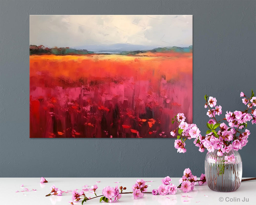 Landscape Paintings for Living Room, Landscape Canvas Paintings, Abstr ...