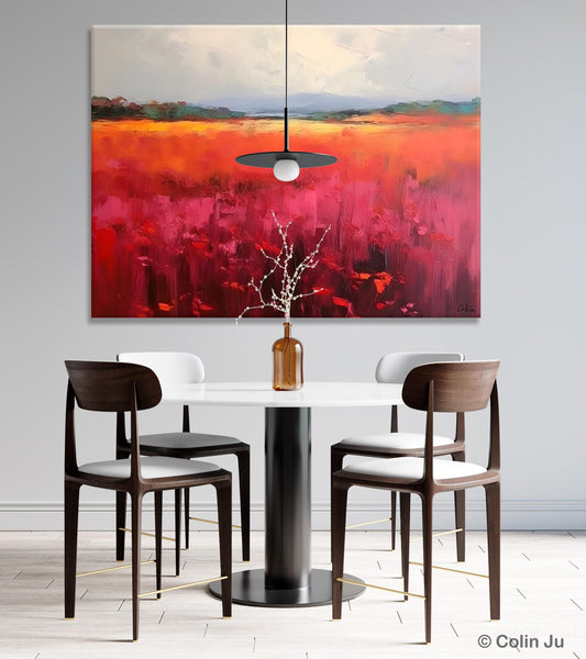 Landscape Paintings for Living Room, Landscape Canvas Paintings, Abstract Landscape Paintings, Original Modern Wall Art, Hand Painted Canvas Art-Paintingforhome