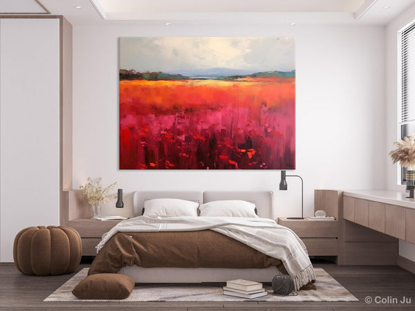 Landscape Paintings for Living Room, Landscape Canvas Paintings, Abstract Landscape Paintings, Original Modern Wall Art, Hand Painted Canvas Art-Paintingforhome