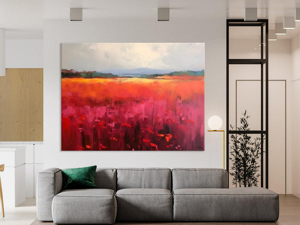 Landscape Paintings for Living Room, Landscape Canvas Paintings, Abstract Landscape Paintings, Original Modern Wall Art, Hand Painted Canvas Art-Paintingforhome