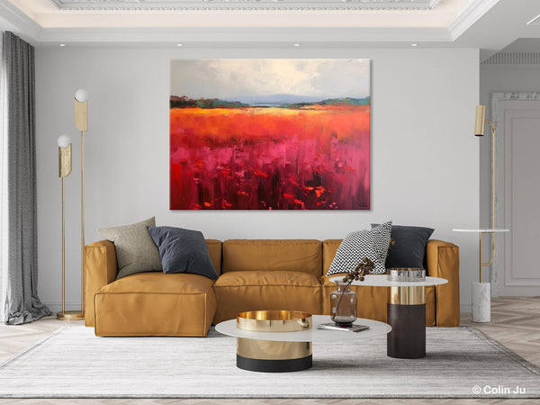 Landscape Paintings for Living Room, Landscape Canvas Paintings, Abstract Landscape Paintings, Original Modern Wall Art, Hand Painted Canvas Art-Paintingforhome