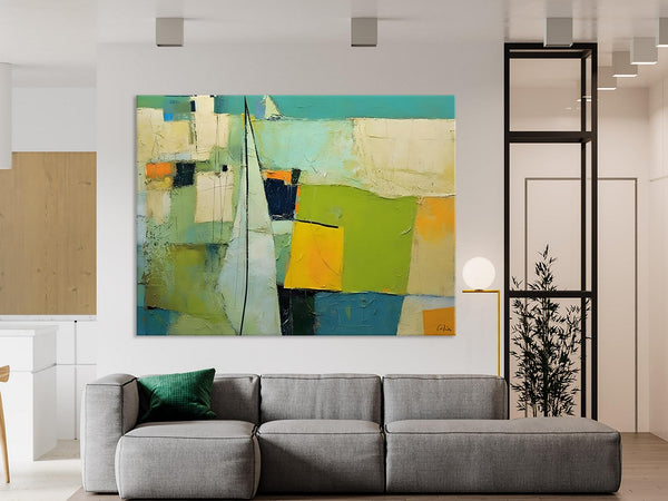 Bedroom Abstract Paintings, Original Abstract Art for Dining Room, Palette Knife Paintings, Large Acrylic Painting on Canvas, Hand Painted Canvas Art-Paintingforhome