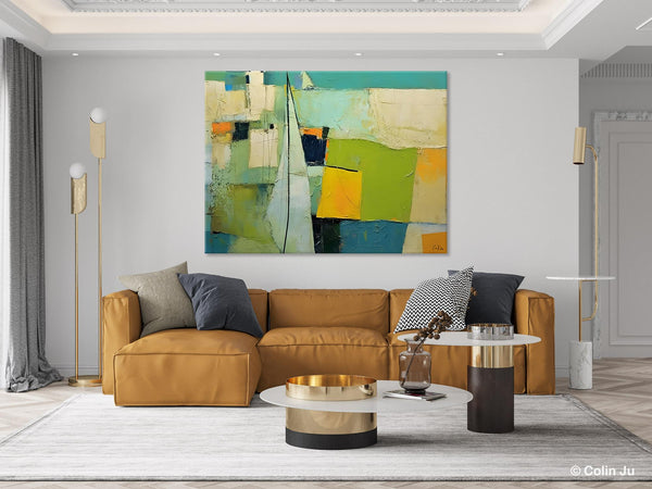 Bedroom Abstract Paintings, Original Abstract Art for Dining Room, Palette Knife Paintings, Large Acrylic Painting on Canvas, Hand Painted Canvas Art-Paintingforhome