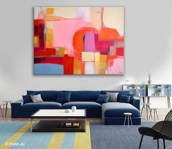 Living Room Abstract Paintings, Hand Painted Canvas Paintings, Original Modern Wall Art Paintings, Modern Acrylic Paintings on Canvas-Paintingforhome
