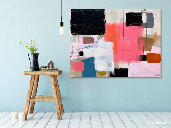 Contemporary Abstract Art, Bedroom Canvas Art Ideas, Simple Modern Art, Large Original Paintings for Sale, Buy Large Paintings Online-Paintingforhome