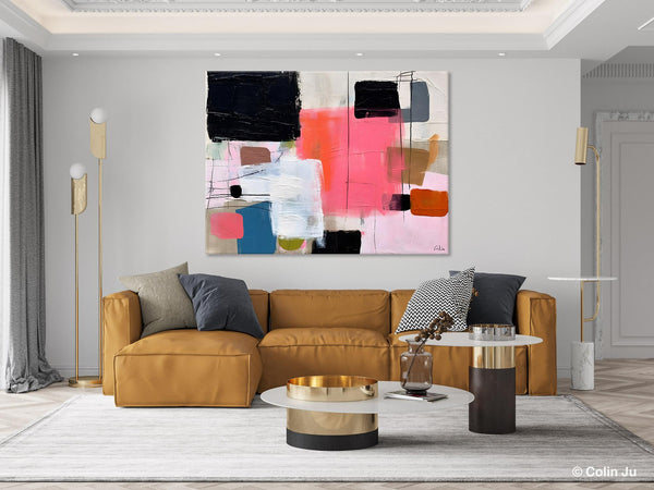 Contemporary Abstract Art, Bedroom Canvas Art Ideas, Simple Modern Art, Large Original Paintings for Sale, Buy Large Paintings Online-Paintingforhome
