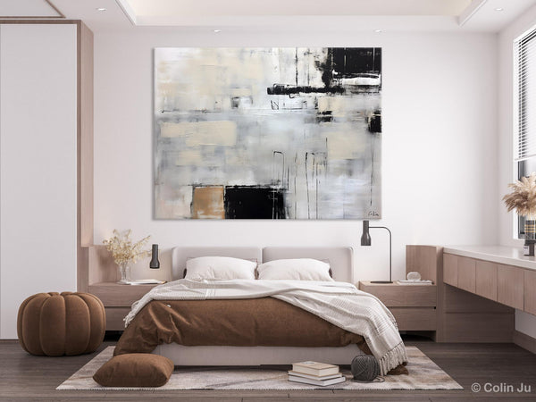 Large Original Abstract Wall Art, Simple Modern Art, Contemporary Acrylic Paintings, Oversized Paintings on Canvas, Large Canvas Paintings for Living Room-Paintingforhome