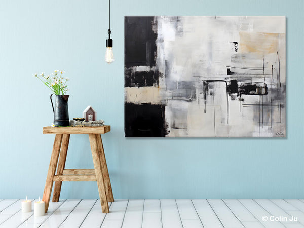 Modern Paintings for Bedroom, Living Room Wall Canvas Painting, Extra Large Abstract Artwork, Original Hand Painted Acrylic Painting-Paintingforhome