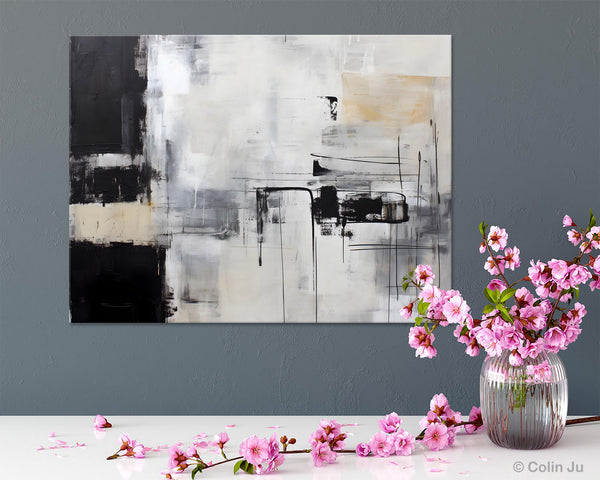 Modern Paintings for Bedroom, Living Room Wall Canvas Painting, Extra Large Abstract Artwork, Original Hand Painted Acrylic Painting-Paintingforhome