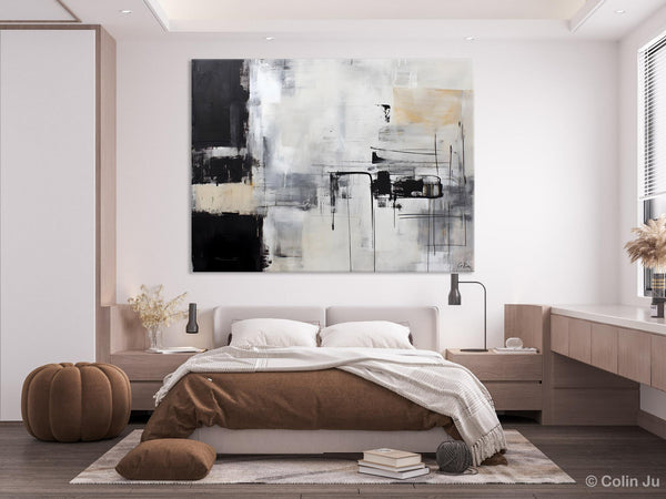 Modern Paintings for Bedroom, Living Room Wall Canvas Painting, Extra Large Abstract Artwork, Original Hand Painted Acrylic Painting-Paintingforhome