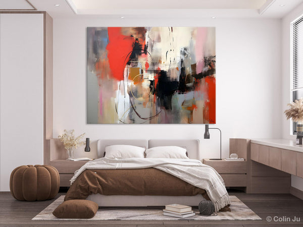 Large Wall Art Paintings Behind Sofa, Acrylic Paintings on Canvas, Original Acrylic Paintings, Modern Canvas Paintings, Hand Painted Canvas Art-Paintingforhome