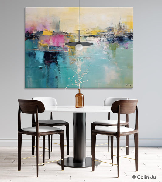 Acrylic Paintings Behind Sofa, Abstract Paintings for Bedroom, Contemporary Canvas Wall Art, Original Hand Painted Canvas Art, Buy Paintings Online-Paintingforhome