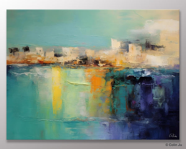 Contemporary Canvas Wall Art, Original Hand Painted Canvas Art, Acrylic Paintings Behind Sofa, Abstract Paintings for Bedroom, Buy Paintings Online-Paintingforhome