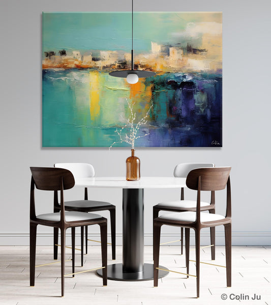 Contemporary Canvas Wall Art, Original Hand Painted Canvas Art, Acrylic Paintings Behind Sofa, Abstract Paintings for Bedroom, Buy Paintings Online-Paintingforhome