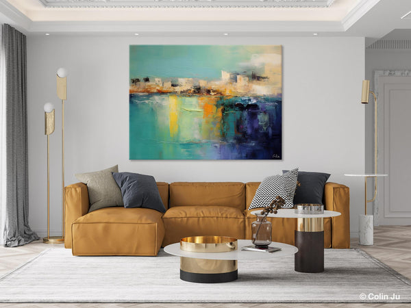 Contemporary Canvas Wall Art, Original Hand Painted Canvas Art, Acrylic Paintings Behind Sofa, Abstract Paintings for Bedroom, Buy Paintings Online-Paintingforhome