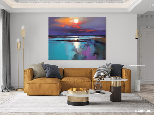 Original Landscape Abstract Painting, Simple Wall Art Ideas, Living Room Abstract Paintings, Large Landscape Canvas Paintings, Buy Art Online-Paintingforhome