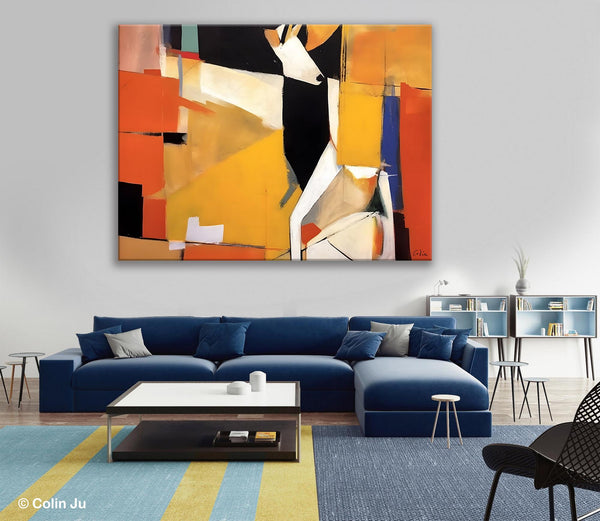 Extra Large Paintings for Living Room, Hand Painted Wall Art Paintings, Original Abstract Acrylic Painting, Abstract Wall Art for Dining Room-Paintingforhome