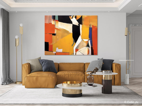Extra Large Paintings for Living Room, Hand Painted Wall Art Paintings, Original Abstract Acrylic Painting, Abstract Wall Art for Dining Room-Paintingforhome