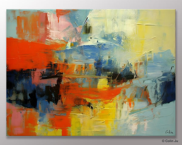 Modern Canvas Painting, Living Room Wall Art Ideas, Buy Abstract Art Online, Heavy Texture Art, Original Acrylic Painting on Canvas-Paintingforhome
