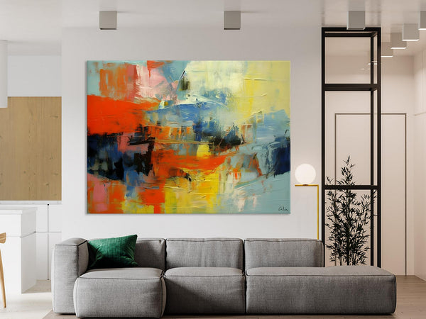 Modern Canvas Painting, Living Room Wall Art Ideas, Buy Abstract Art Online, Heavy Texture Art, Original Acrylic Painting on Canvas-Paintingforhome