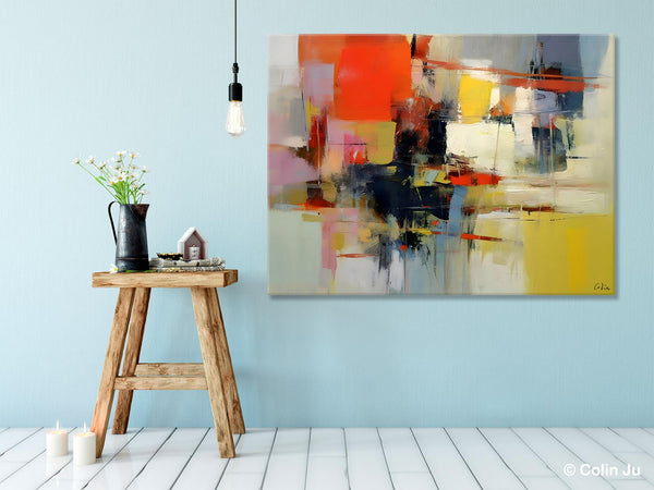 Large Acrylic Painting, Huge Paintings for Living Room, Hand Painted Wall Art Painting, Original Modern Canvas Artwork-Paintingforhome