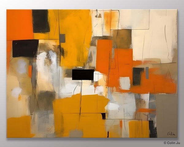 Acrylic Wall Art Painting, Acrylic Paintings for Living Room, Hand Painted Wall Painting, Simple Modern Art, Large Original Abstract Paintings-Paintingforhome
