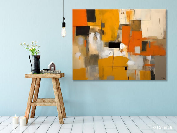 Acrylic Wall Art Painting, Acrylic Paintings for Living Room, Hand Painted Wall Painting, Simple Modern Art, Large Original Abstract Paintings-Paintingforhome