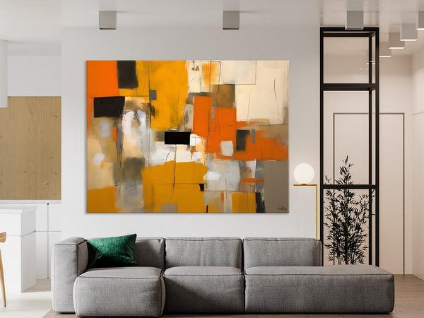 Acrylic Wall Art Painting, Acrylic Paintings for Living Room, Hand Painted Wall Painting, Simple Modern Art, Large Original Abstract Paintings-Paintingforhome