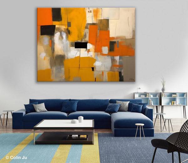 Acrylic Wall Art Painting, Acrylic Paintings for Living Room, Hand Painted Wall Painting, Simple Modern Art, Large Original Abstract Paintings-Paintingforhome