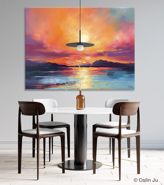 Simple Wall Art Ideas, Original Landscape Abstract Painting, Dining Room Abstract Paintings, Large Landscape Canvas Paintings, Buy Art Online-Paintingforhome