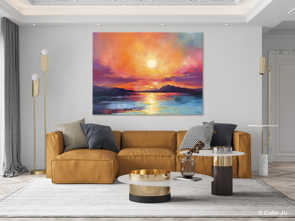 Simple Wall Art Ideas, Original Landscape Abstract Painting, Dining Room Abstract Paintings, Large Landscape Canvas Paintings, Buy Art Online-Paintingforhome