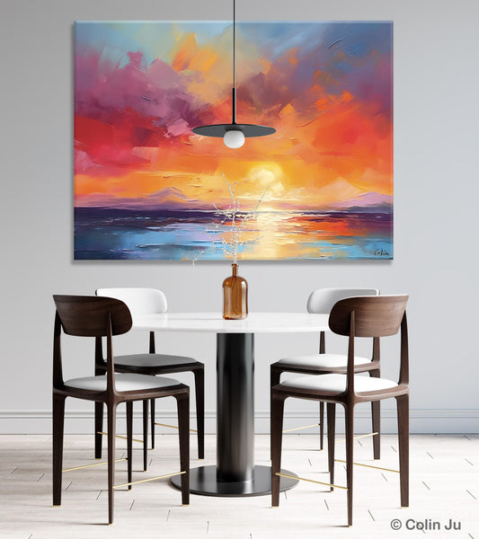 Original Abstract Wall Art, Landscape Acrylic Art, Large Abstract Painting for Living Room, Landscape Canvas Art, Hand Painted Canvas Art-Paintingforhome