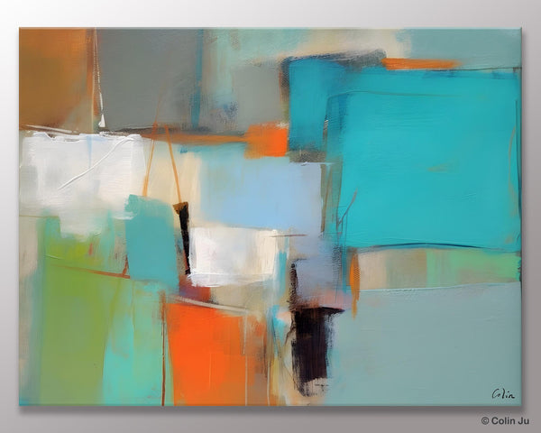 Simple Abstract Art, Large Wall Art Painting for Bedroom, Contemporary Acrylic Painting on Canvas, Original Canvas Art, Modern Wall Paintings-Paintingforhome