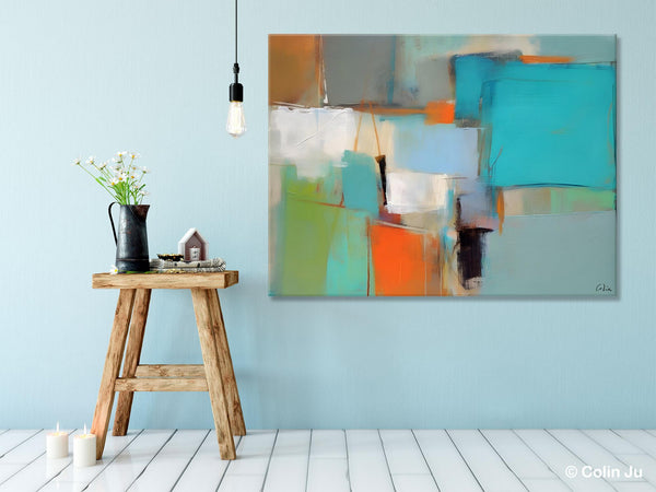 Simple Abstract Art, Large Wall Art Painting for Bedroom, Contemporary Acrylic Painting on Canvas, Original Canvas Art, Modern Wall Paintings-Paintingforhome