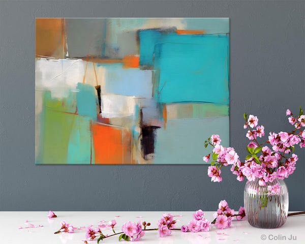 Simple Abstract Art, Large Wall Art Painting for Bedroom, Contemporary Acrylic Painting on Canvas, Original Canvas Art, Modern Wall Paintings-Paintingforhome