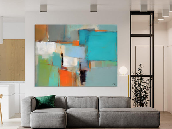 Simple Abstract Art, Large Wall Art Painting for Bedroom, Contemporary Acrylic Painting on Canvas, Original Canvas Art, Modern Wall Paintings-Paintingforhome