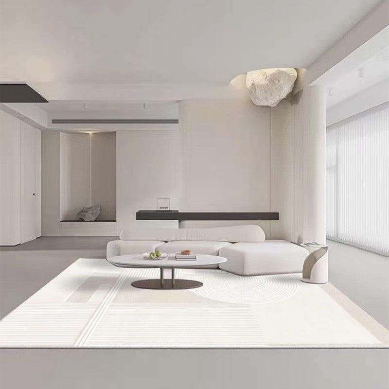 Bedroom Modern Rugs, Abstract Modern Area Rugs under Dining Room Table, Large Geometric Floor Carpets, Modern Living Room Area Rugs-Paintingforhome